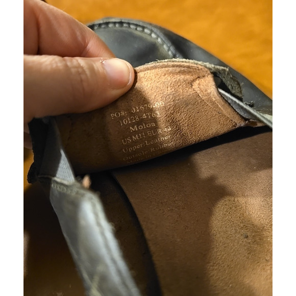 OluKai Moloa Black Leather Loafer Slip On Comfort Casual Shoes Men's Size 11 - Picture 6 of 6